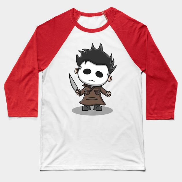 cute Michael Myers Baseball T-Shirt by fflat hds